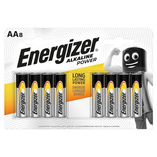 ENERGIZER - POWER AA ALKALINE BATTERY LR6 8 UNITS