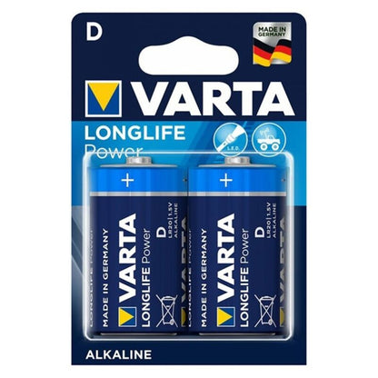 VARTA - LONGLIFE POWER BATTERIA ALCALINA D LR20 2 UNITÀ - VARTA | Lingerie Harness Boutique