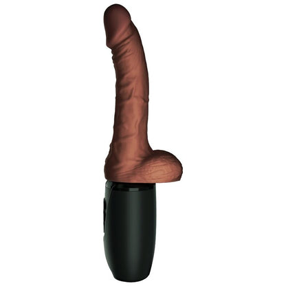 KING COCK - PLUS TRIPLA MINACCIA TONO DELLA PELLE MARRONE - KING COCK PLUS | Lingerie Harness Boutique