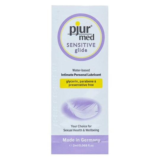 PJUR - MED SENSITIVE GLIDE LUBRIFICANTE A BASE ACQUA 2 ML - PJUR | Lingerie Harness Boutique
