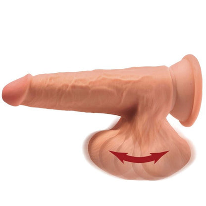 KING COCK - PLUS 3D DILDO OSCILLATING BALLS 15.2 CM