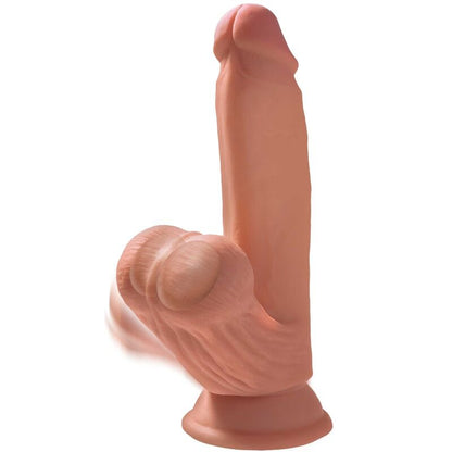 KING COCK - PLUS 3D DILDO OSCILLATING BALLS 15.2 CM