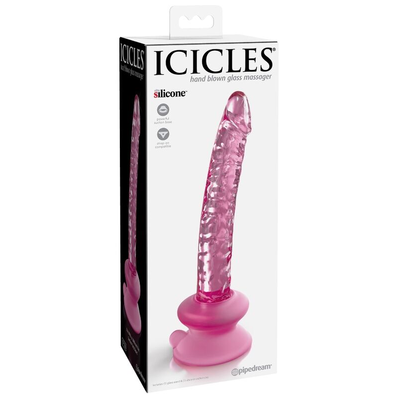 ICICLES - N. 86 DILDO IN VETRO DI CON VENTOSA - ICICLES | Lingerie Harness Boutique