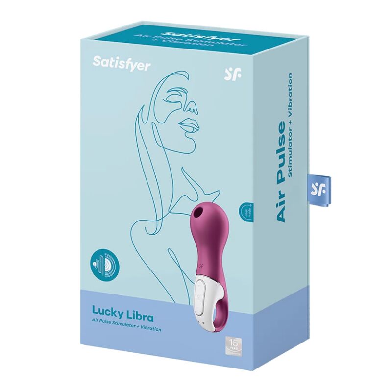 SATISFYER - STIMOLATORE E VIBRATORE LUCKY LIBRA - SATISFYER AIR PULSE | Lingerie Harness Boutique