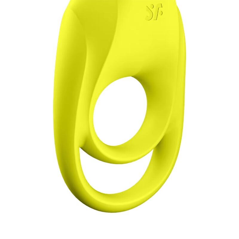 SATISFYER - VIBRATORE AD ANELLO DUO SPETTACOLARE GIALLO - SATISFYER RING | Lingerie Harness Boutique