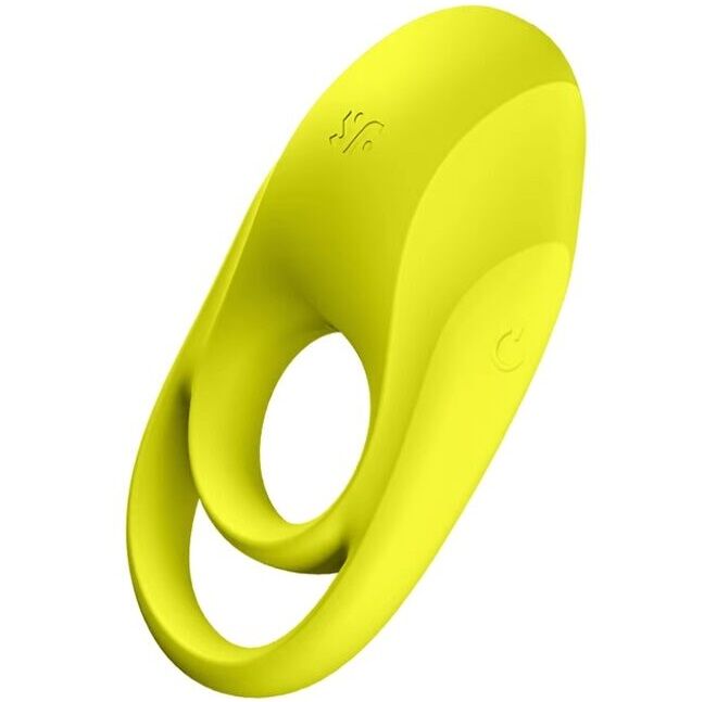 SATISFYER - VIBRATORE AD ANELLO DUO SPETTACOLARE GIALLO - SATISFYER RING | Lingerie Harness Boutique