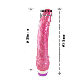 BAILE - VIBRATORE REALISTICO ROSSO 23 CM - BAILE VIBRATORS | Lingerie Harness Boutique