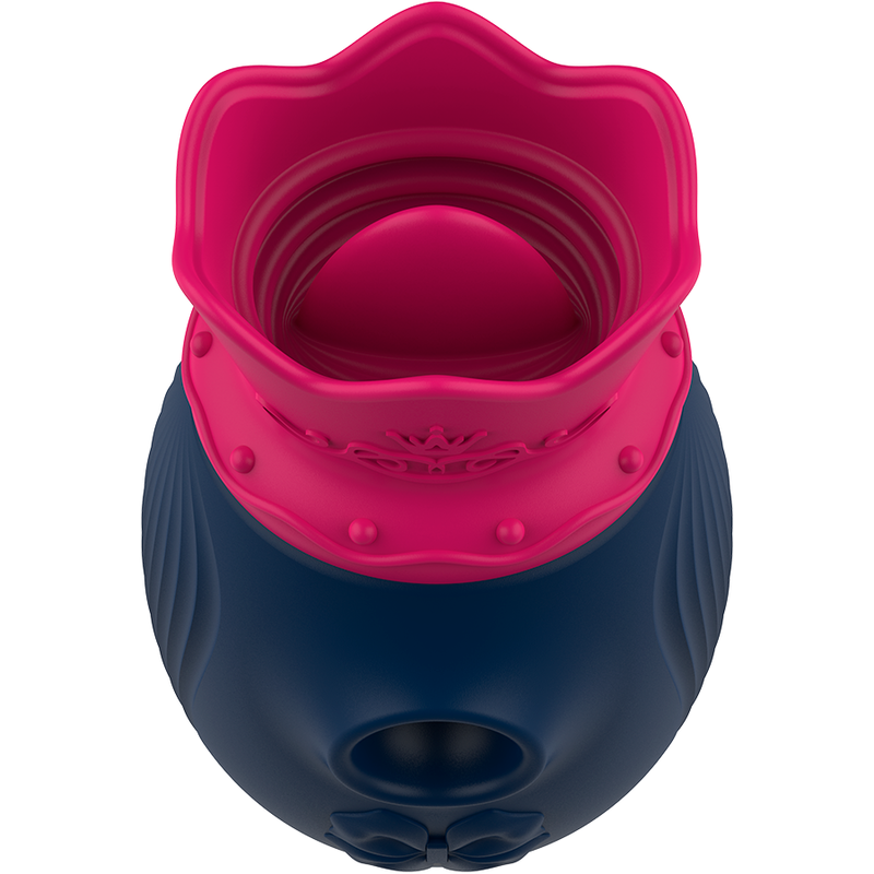 INTENSE - STIMOLATORE DEL CLIT 10 FREQUENZE DI LECCATA E ASPIRAZIONE - BLU - INTENSE FUN | Lingerie Harness Boutique