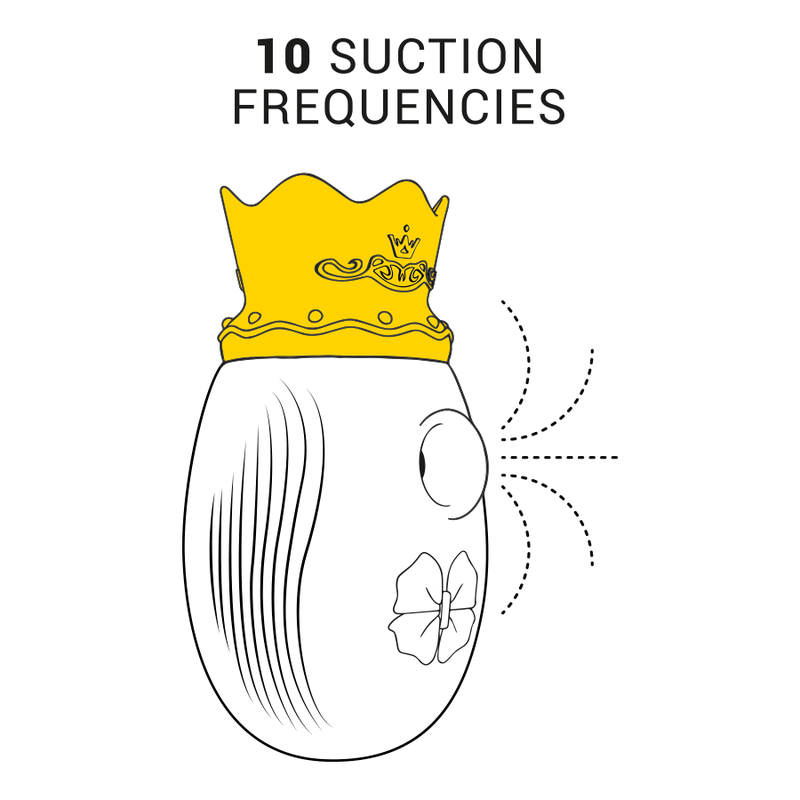 INTENSE - CLIT STIMULATOR 10 FREQUENCIES OF LICK AND SUCK - BLUE