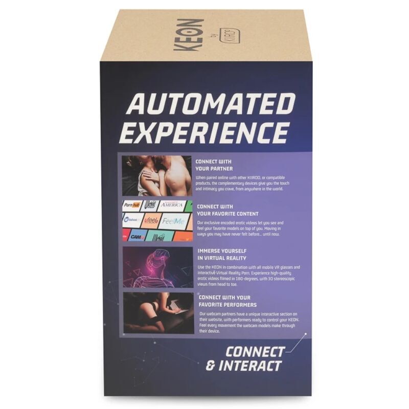 KIIROO - KEON + FEEL NICOLETTE SHEA STROKER + LUBRIFICANTE DI QUALIT AQUA 50 ML - KIIROO | Lingerie Harness Boutique