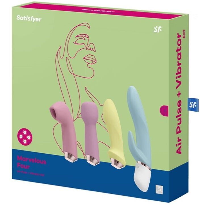 SATISFYER - MARVELOUS FOUR SET VIBRATORE E IMPULSO - SATISFYER VIBRATOR | Lingerie Harness Boutique