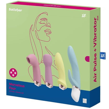 SATISFYER - MARVELOUS FOUR SET VIBRATORE E IMPULSO - SATISFYER VIBRATOR | Lingerie Harness Boutique