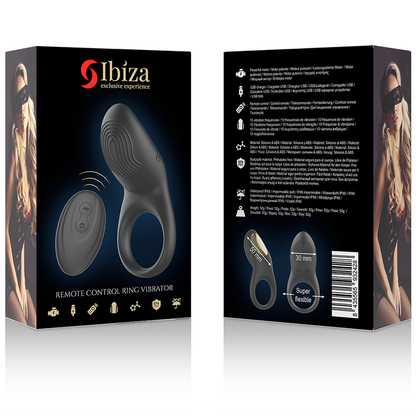 IBIZA - ANELLO VIBRANTE PER TELECOMANDO A CONTATTO COMPLETO - IBIZA TECHNOLOGY | Lingerie Harness Boutique