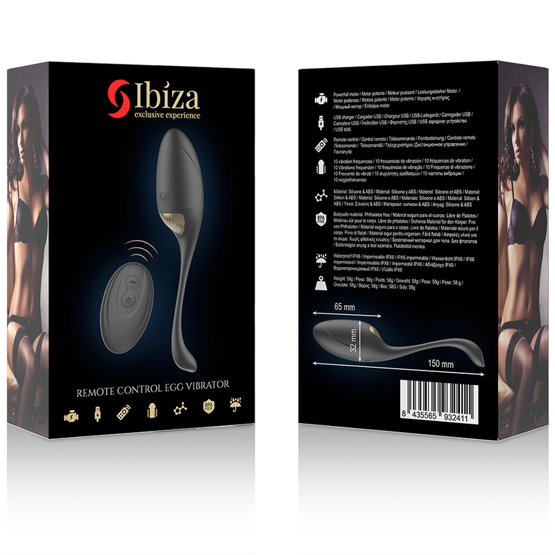 IBIZA - TELECOMANDO POTENTE VIBRATORE PER UOVO - IBIZA TECHNOLOGY | Lingerie Harness Boutique