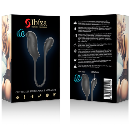 IBIZA - STIMOLATORE CON ASPIRANTE CLITORIDE MAGICO E VIBRAZIONE - IBIZA TECHNOLOGY | Lingerie Harness Boutique