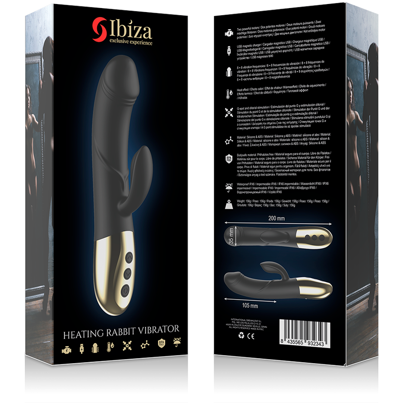 IBIZA - POTENTE VIBRATORE ANATOMICO CON CONIGLIO - IBIZA TECHNOLOGY | Lingerie Harness Boutique