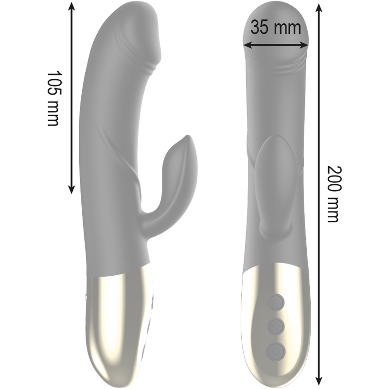 IBIZA - POTENTE VIBRATORE ANATOMICO CON CONIGLIO - IBIZA TECHNOLOGY | Lingerie Harness Boutique