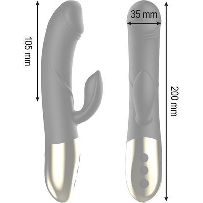 IBIZA - POTENTE VIBRATORE ANATOMICO CON CONIGLIO - IBIZA TECHNOLOGY | Lingerie Harness Boutique