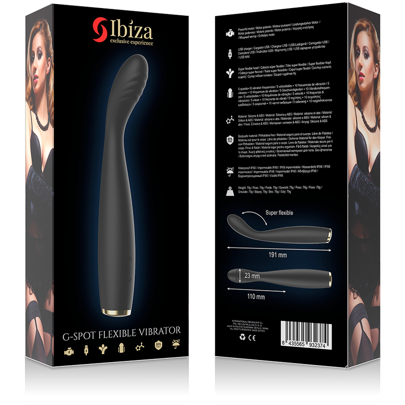 IBIZA - POTENTE VIBRATORE FLESSIBILE SPECIALE G SPOT - IBIZA TECHNOLOGY | Lingerie Harness Boutique