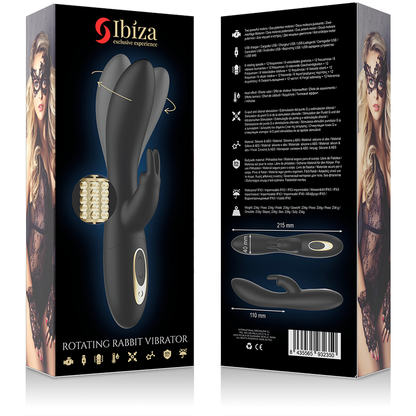 IBIZA - POTENTE ROTATORE PERLATO CON CONIGLIO - IBIZA TECHNOLOGY | Lingerie Harness Boutique