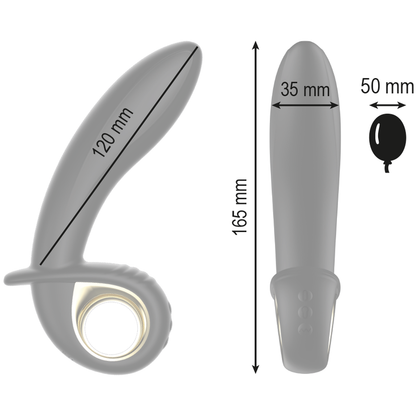 IBIZA - TELECOMANDO POTENTE VIBRATORE ANALE/VAGINALE GONFIABILE - IBIZA TECHNOLOGY | Lingerie Harness Boutique