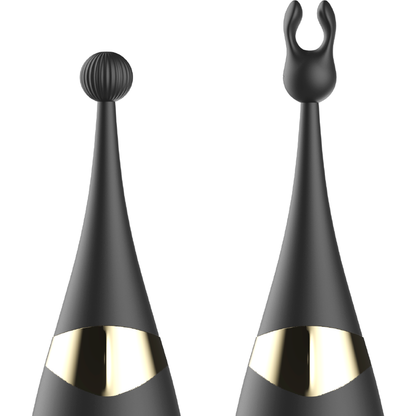 IBIZA - STIMOLATORE CLITORALE INTERCAMBIABILE E VIBRATORE PULSATO DEL PUNTO G - IBIZA TECHNOLOGY | Lingerie Harness Boutique