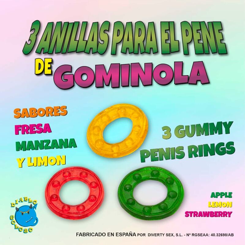 DIABLO PICANTE - 3 GUMMY RINGS