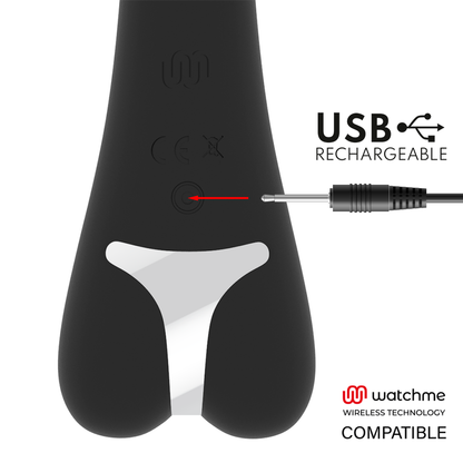 BRILLY GLAM - ERIK VIBRATOR WATCHME COMPATIBILE CON TECNOLOGIA WIRELESS - BRILLY GLAM | Lingerie Harness Boutique