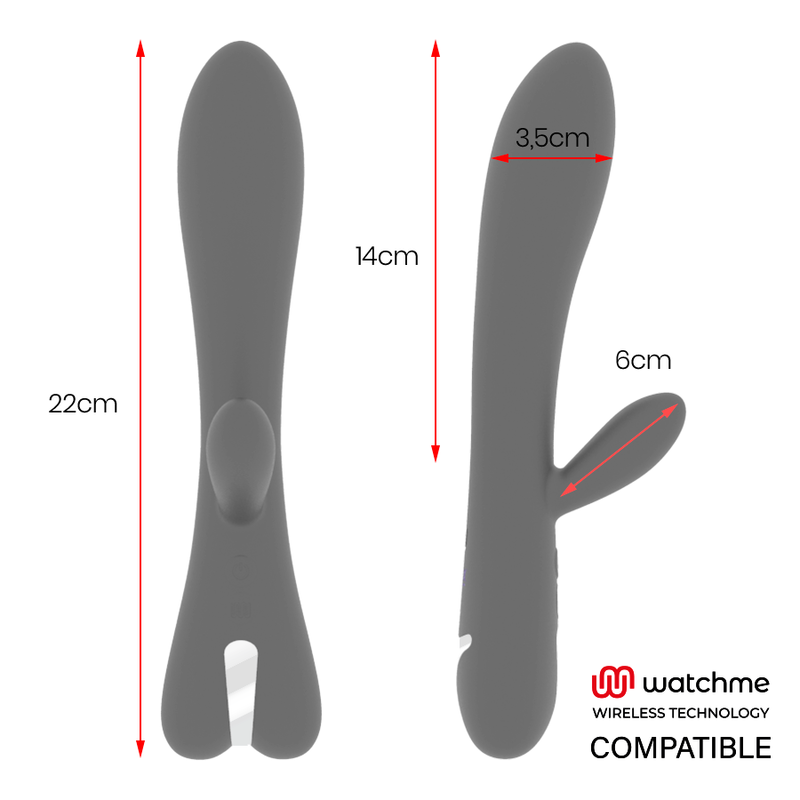 BRILLY GLAM - ERIK VIBRATOR WATCHME COMPATIBILE CON TECNOLOGIA WIRELESS - BRILLY GLAM | Lingerie Harness Boutique