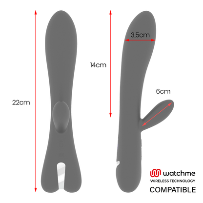 BRILLY GLAM - ERIK VIBRATOR WATCHME COMPATIBILE CON TECNOLOGIA WIRELESS - BRILLY GLAM | Lingerie Harness Boutique