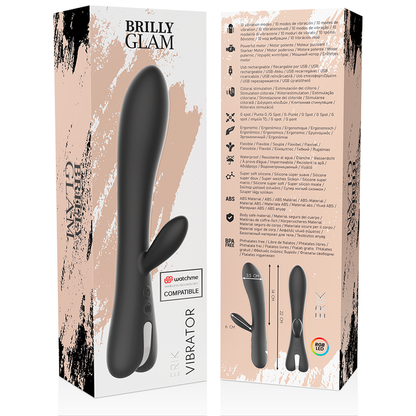 BRILLY GLAM - ERIK VIBRATOR WATCHME COMPATIBILE CON TECNOLOGIA WIRELESS - BRILLY GLAM | Lingerie Harness Boutique
