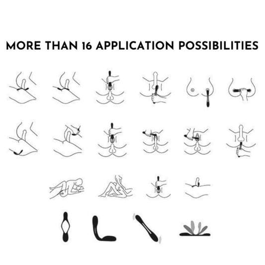 SATISFYER - MULTI VIBRATORE ELASTIC JOY ROSSO - SATISFYER VIBRATOR | Lingerie Harness Boutique