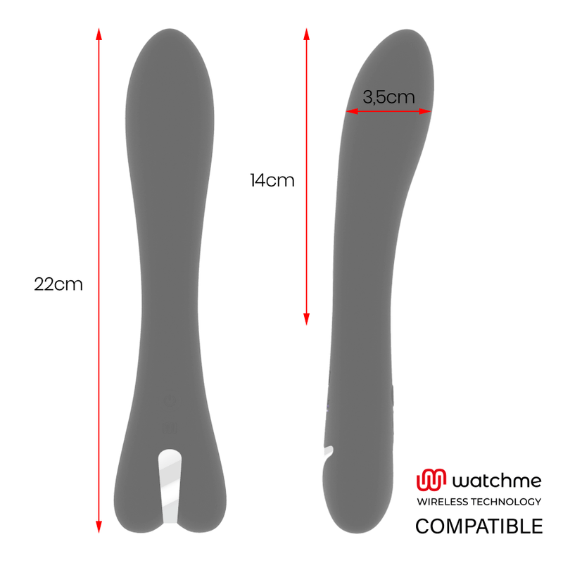 BRILLY GLAM - RYAN VIBRATOR WATCHME COMPATIBILE CON TECNOLOGIA WIRELESS - BRILLY GLAM | Lingerie Harness Boutique