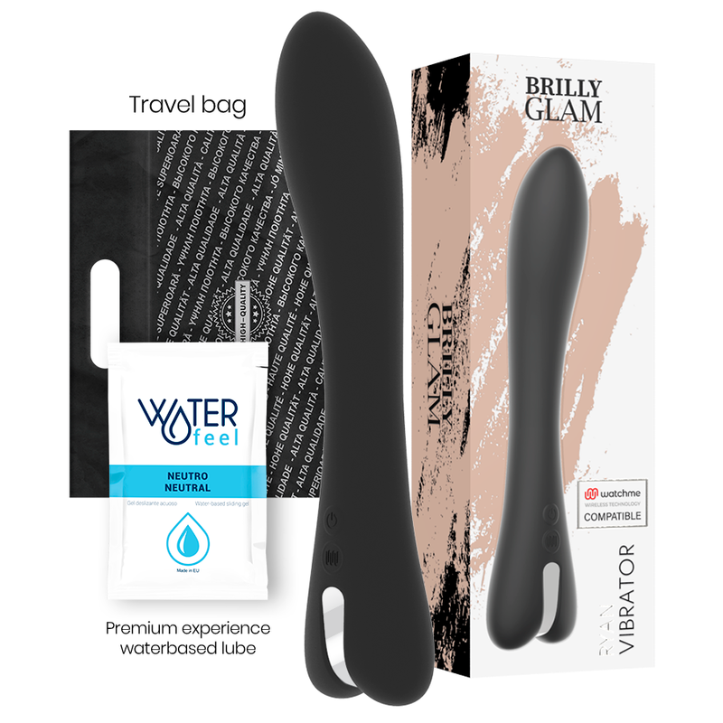 BRILLY GLAM - RYAN VIBRATOR WATCHME COMPATIBILE CON TECNOLOGIA WIRELESS - BRILLY GLAM | Lingerie Harness Boutique