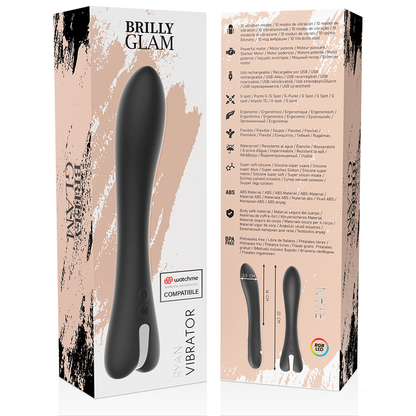 BRILLY GLAM - RYAN VIBRATOR WATCHME COMPATIBILE CON TECNOLOGIA WIRELESS - BRILLY GLAM | Lingerie Harness Boutique