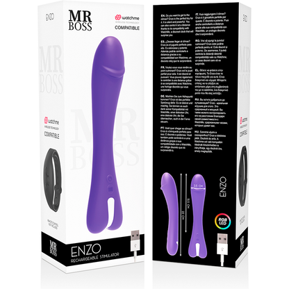 MR BOSS - ENZO VIBRATOR WATCHME COMPATIBLE WITH WIRELESS TECHNOLOGY