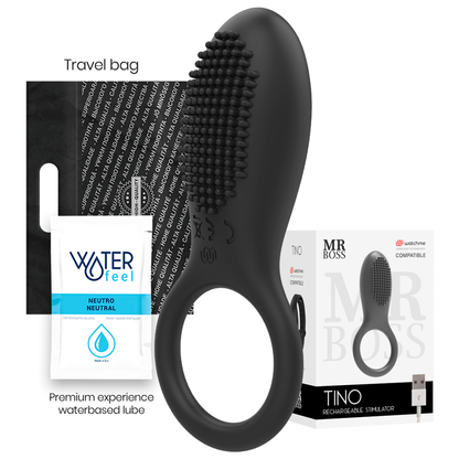 MR BOSS - ANELLO STIMOLATORE MR BOSS TINO COMPATIBILE CON LA TECNOLOGIA WIRELESS WATCHME - MR. BOSS | Lingerie Harness Boutique