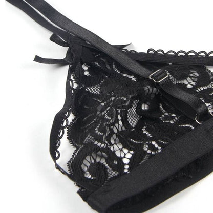 SUBBLIME - SET TRE PEZZI BRA+ REGGICALZE + PERIZOMA L/XL - SUBBLIME SETS | Lingerie Harness Boutique