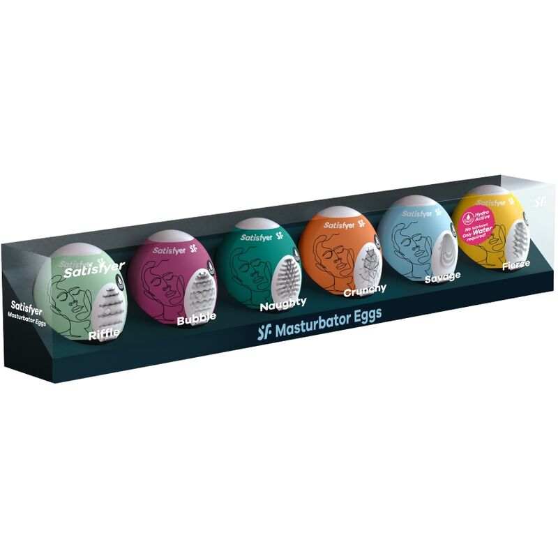 SATISFYER - UOVA MASTURBATORI SET DA 6 UNIT - SATISFYER EGGS | Lingerie Harness Boutique