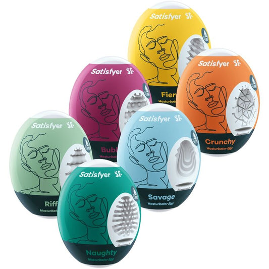 SATISFYER - UOVA MASTURBATORI SET DA 6 UNIT - SATISFYER EGGS | Lingerie Harness Boutique