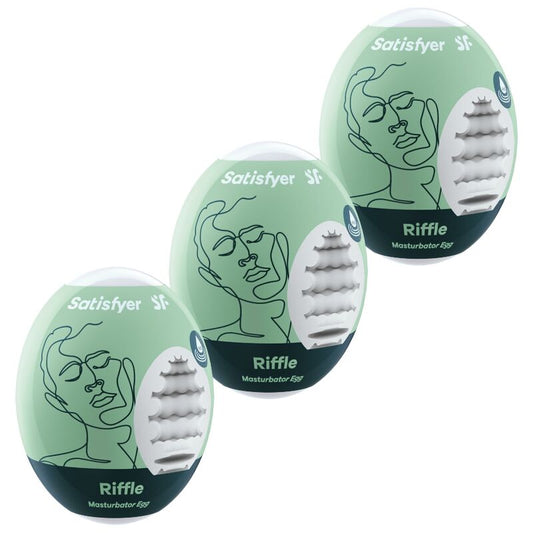 SATISFYER - 3 UOVA MASTURBATORI RIFFLE - SATISFYER EGGS | Lingerie Harness Boutique