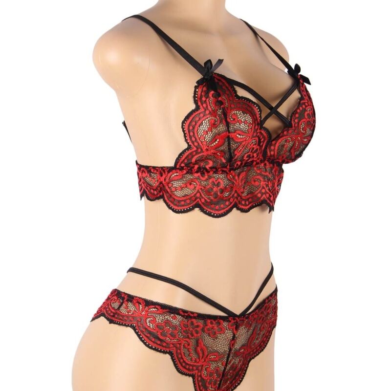 SUBBLIME - SET DUE PEZZI TOP IN PIZZO E MUTANDINE L/XL - SUBBLIME SETS | Lingerie Harness Boutique