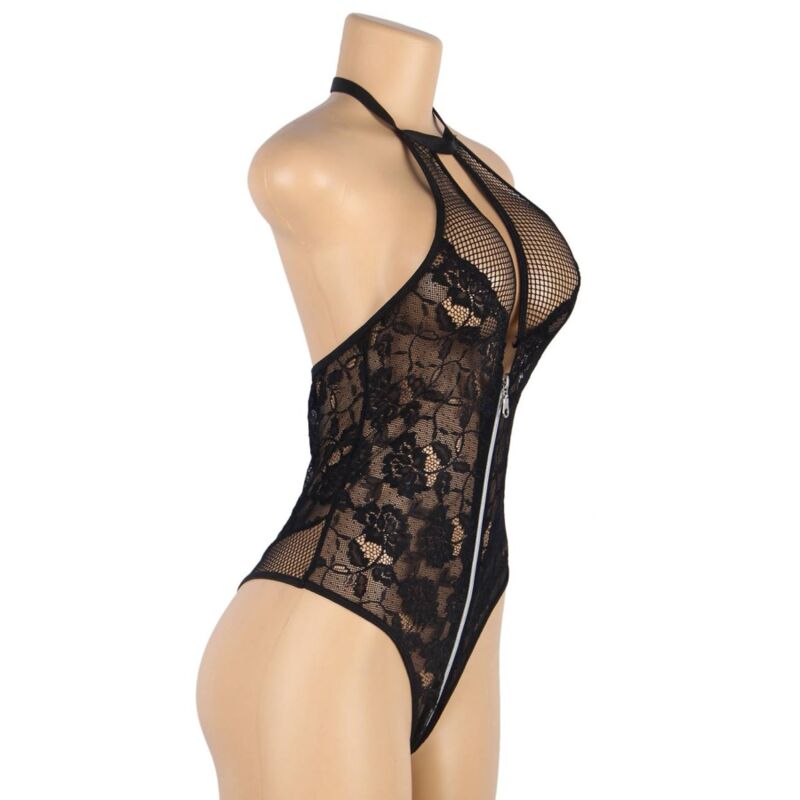 SUBBLIME - TEDDY PIZZO FLOREALE ZIP L/XL - SUBBLIME BODIES | Lingerie Harness Boutique