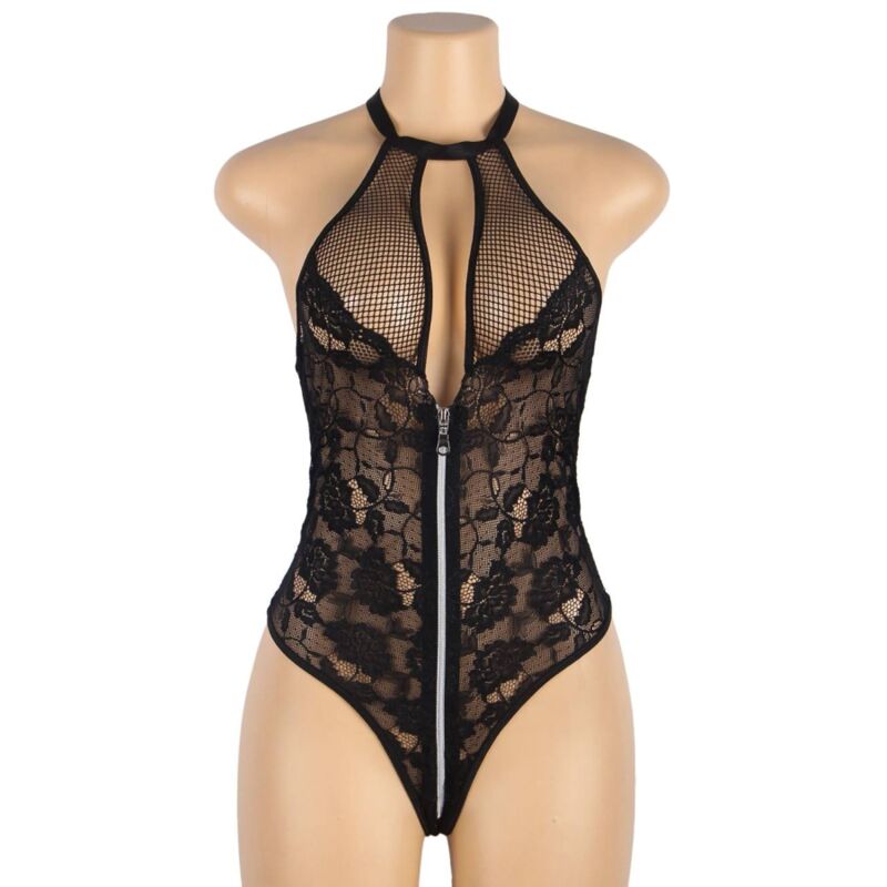 SUBBLIME - TEDDY PIZZO FLOREALE ZIP L/XL - SUBBLIME BODIES | Lingerie Harness Boutique