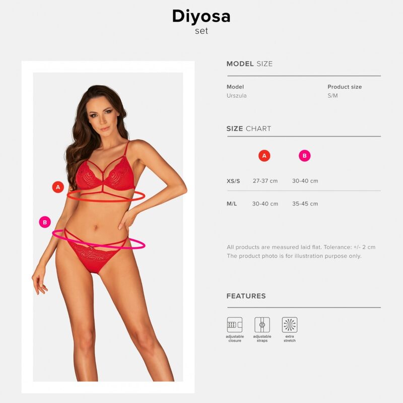 OBSESSIVE - DIYOSA TWO-PIECE SET XS/S