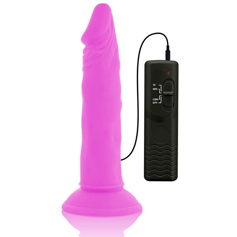 DIVERSIA - DILDO VIBRANTE FLESSIBILE VIOLA 23 CM -O- 4.3 CM - DIVERSIA | Lingerie Harness Boutique