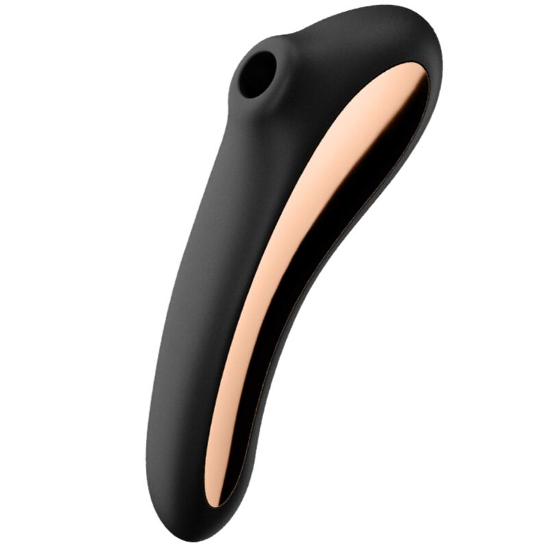 SATISFYER - VIBRATORE DUAL KISS AIR PULSE NERO - SATISFYER AIR PULSE | Lingerie Harness Boutique