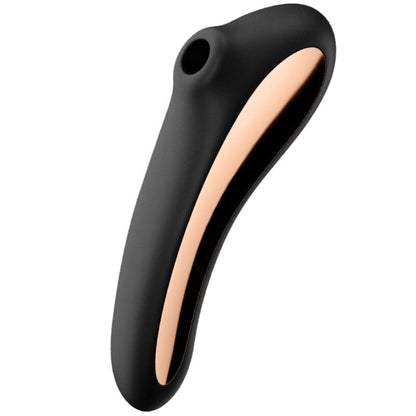 SATISFYER - VIBRATORE DUAL KISS AIR PULSE NERO - SATISFYER AIR PULSE | Lingerie Harness Boutique