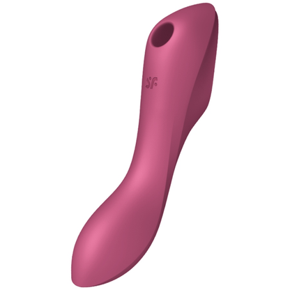 SATISFYER - VIBRATORE CURVY TRINITY 3 AIR PULSE ROSSO - SATISFYER AIR PULSE | Lingerie Harness Boutique