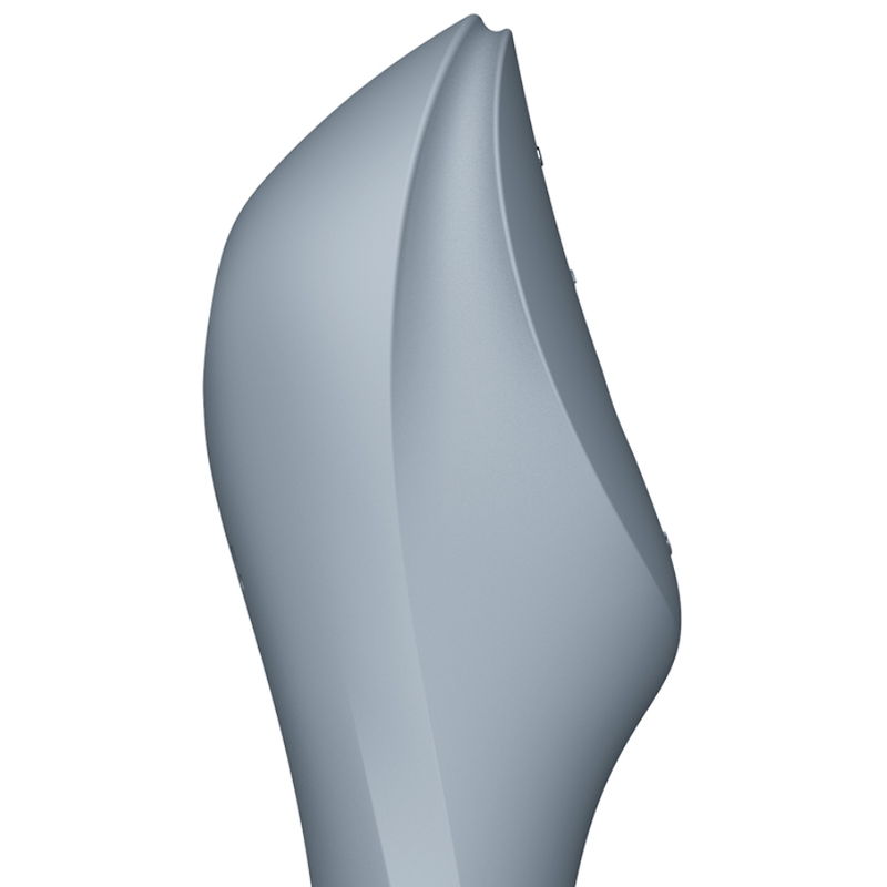 SATISFYER - VIBRATORE CURVY TRINITY 3 AIR PULSE GRIGIO - SATISFYER AIR PULSE | Lingerie Harness Boutique